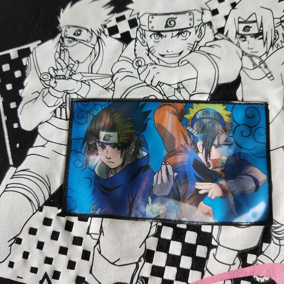Anime Naruto T-Shirt Holograph Image Changing Youth XL 14-16 Rare - Picture 13 of 16
